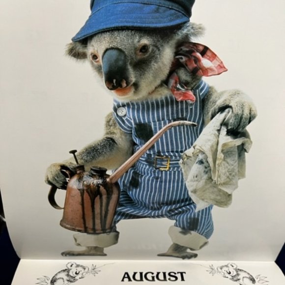VTG "Sydney", the Qantas Koala Bear 1986 Calendar 12x12" - Picture 7 of 12